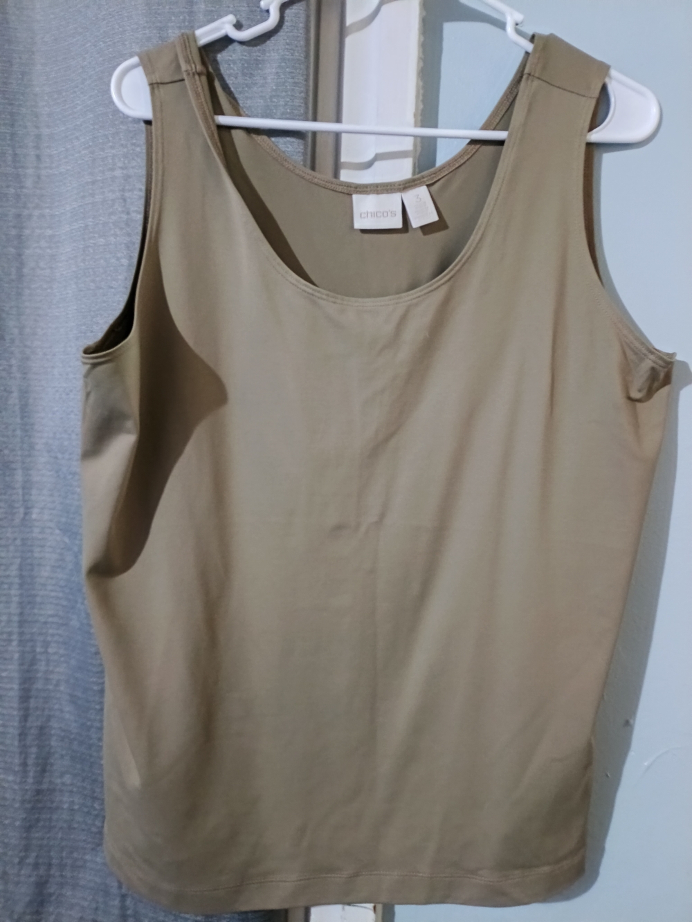 Chico's Sleeveless Tank Top in Taupe